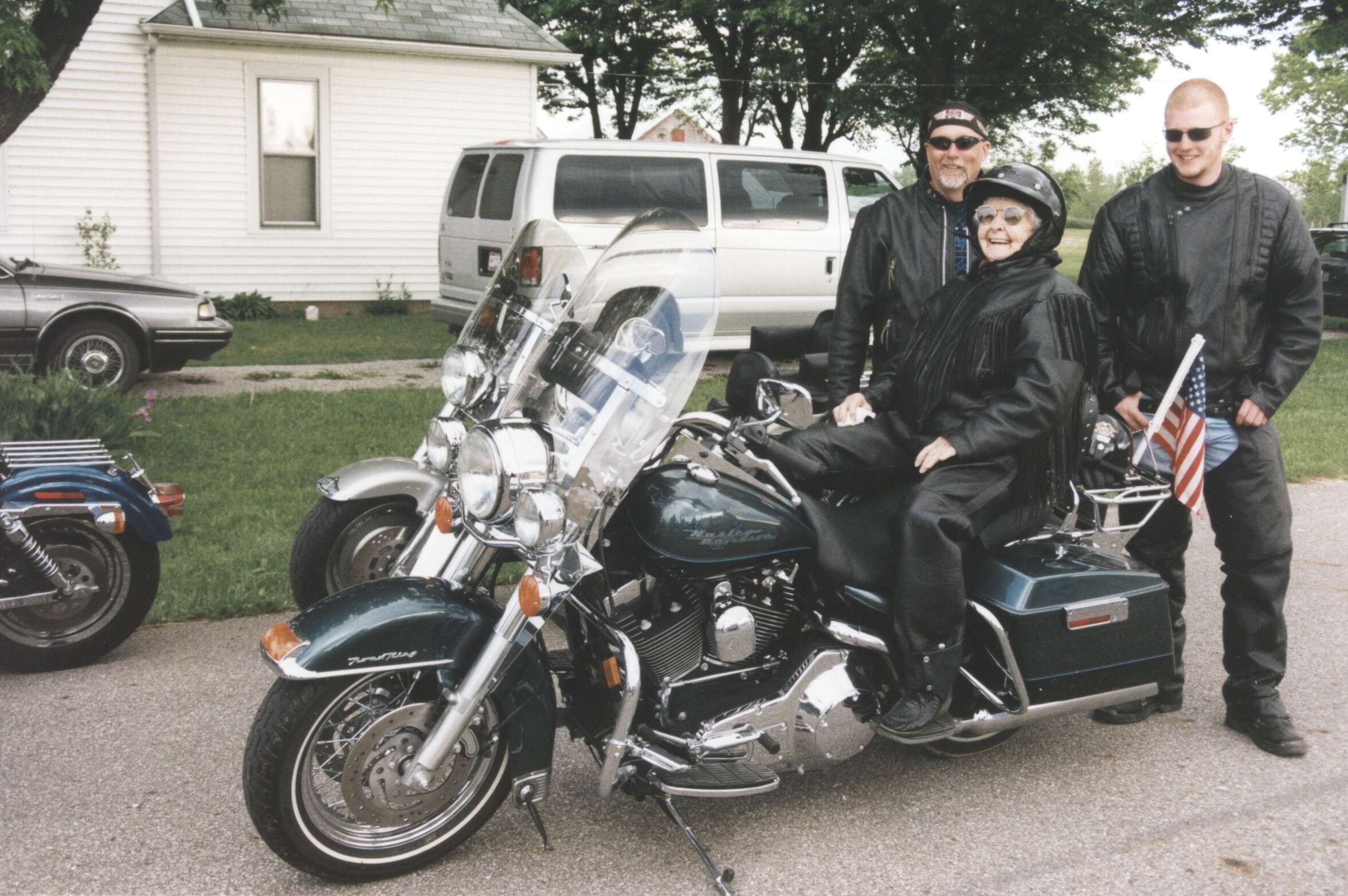 Figure 1: “Aunt Bess Takes Her First Motorcycle Ride at 100” by George Jones is licensed under cc by 2.0