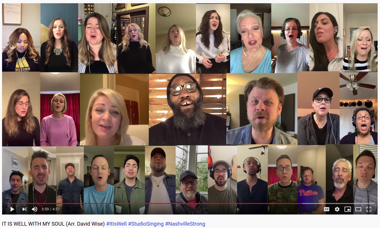 Figure 3: The Nashville Studio Singer Community - Virtual Cell Phone Choir