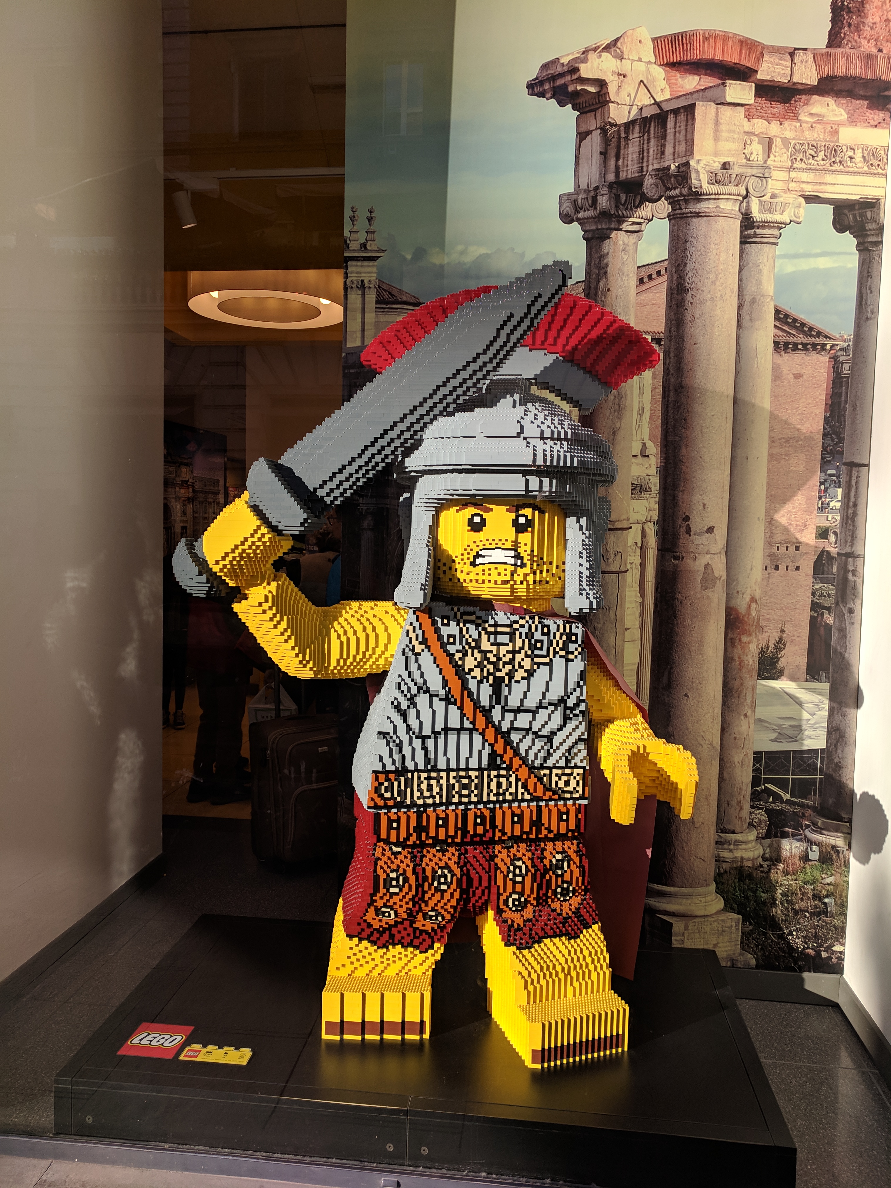 Figure 1: Life-Size Lego Roman Soldier, Lego Store, Rome, 2019