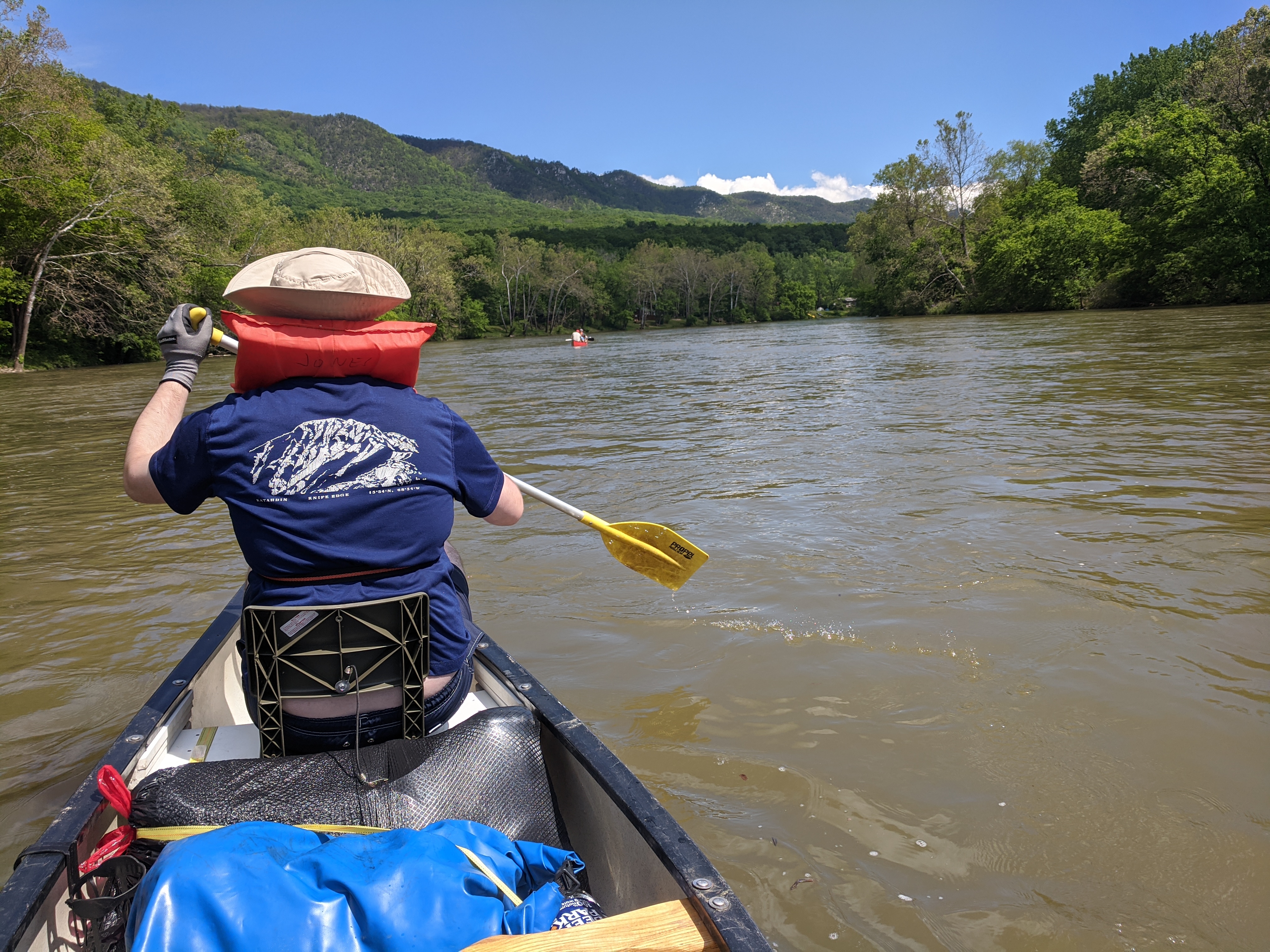 Figure 1: Bryan paddling on the Shenandoah