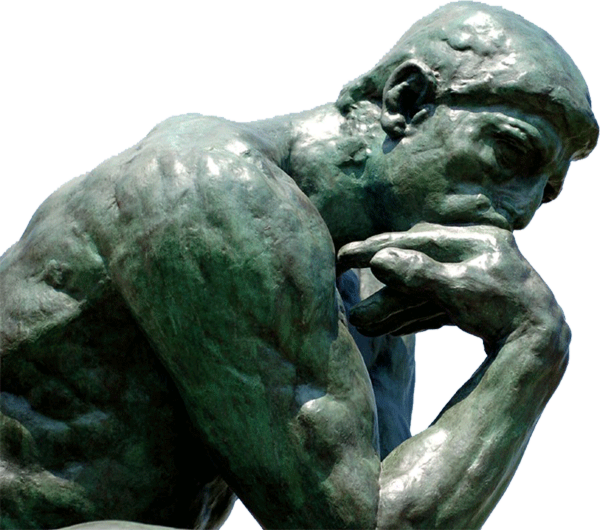 Thinker - Rodin Thinker Clipart@pikpng.com